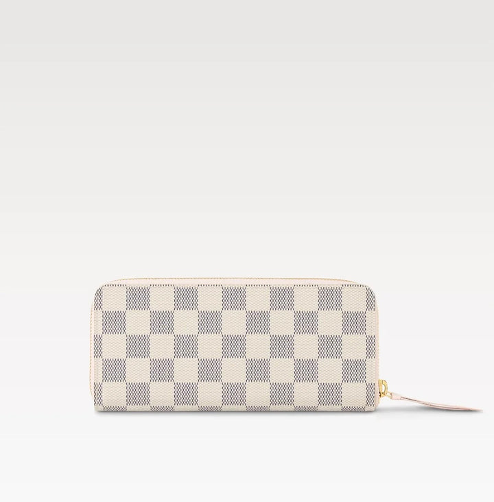 LOUIS VUITTON DAMIER AZUR CLÉMENCE WALLET- ROSE BALLERINE