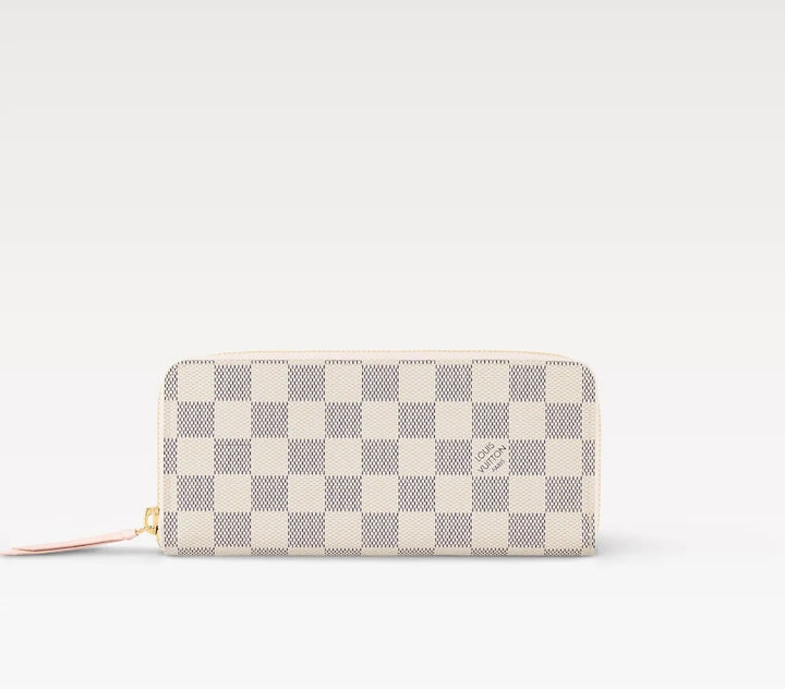 LOUIS VUITTON DAMIER AZUR CLÉMENCE WALLET- ROSE BALLERINE