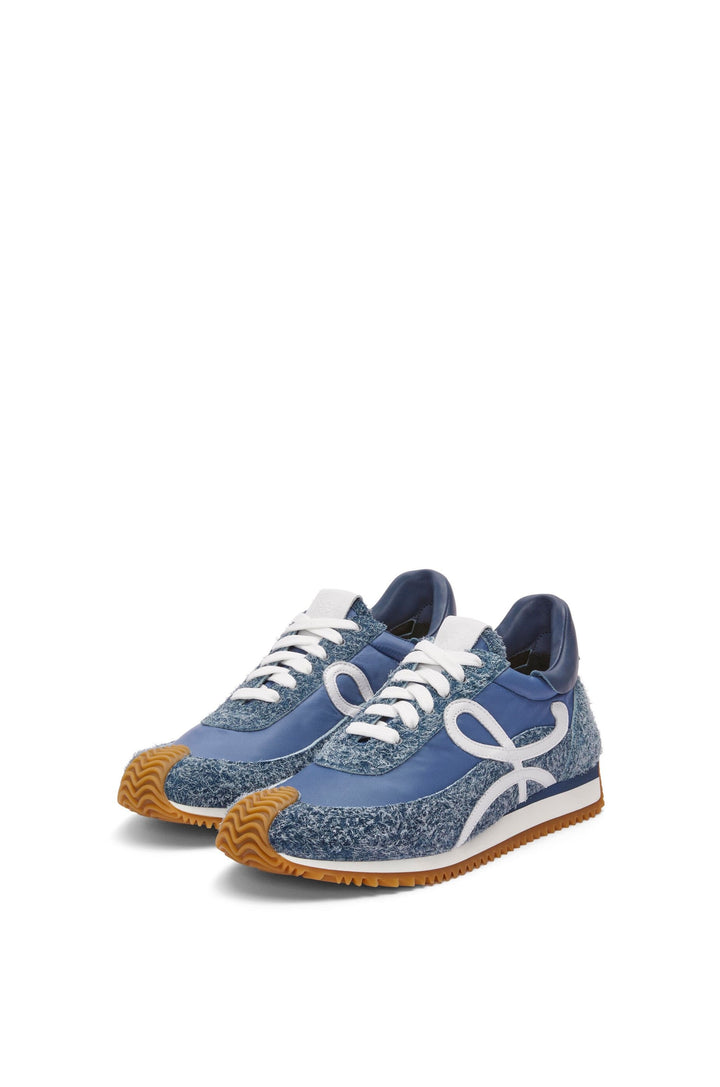 LOEWE FLOW RAW DENIM RUNNER SNEAKERS
