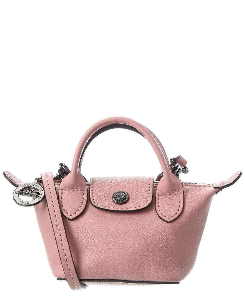 Longchamp Le Pliage Cuir Tote in Brown