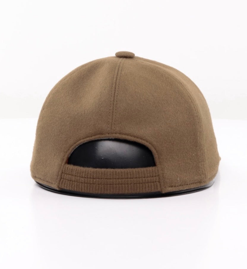 LORO PIANA LOGO EMBROIDERED STORM SYSTEM® CASHMERE FELT BASEBALL CAP