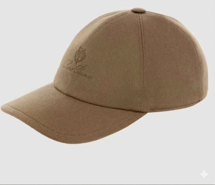 LORO PIANA LOGO EMBROIDERED STORM SYSTEM® CASHMERE FELT BASEBALL CAP