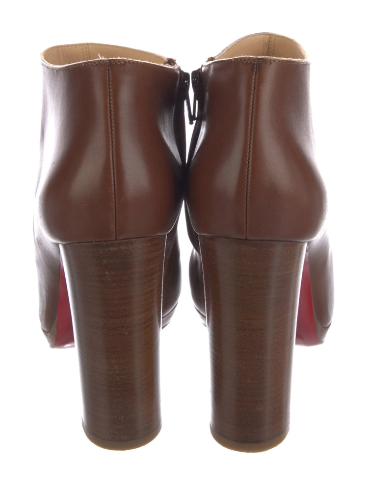 CHRISTIAN LOUBOUTIN FANNYLOVE CALFSKIN LEATHER BOOTIES