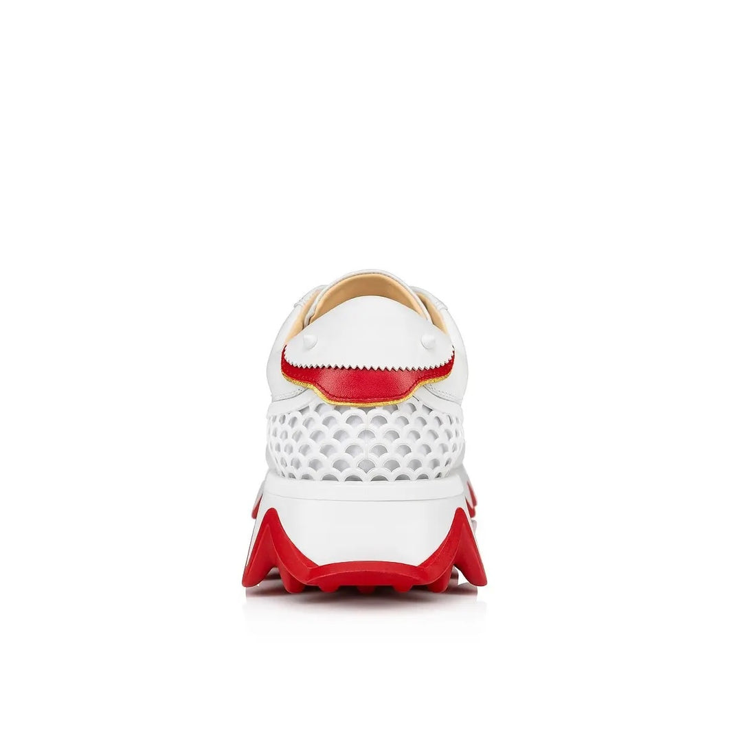 LOUBOUTIN LOUBISHARK DONNA RUNNER CALFSKIN LEATHER SNEAKERS