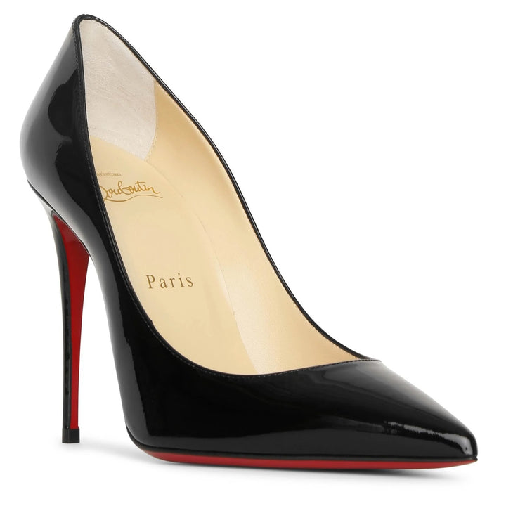 LOUBOUTIN KATE 120 PATENT CALF LEATHER PUMPS
