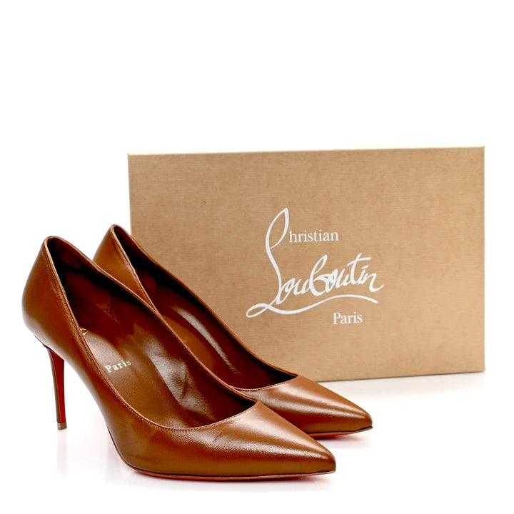 CHRISTIAN LOUBOUTIN KATE 85 NAPPA LEATHER PUMPS