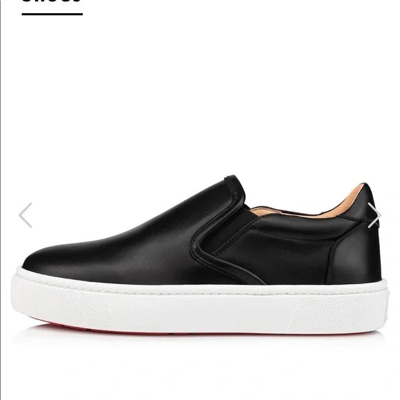 CHRISTIAN LOUBOUTIN MASTERALTISSIMA CALFSKIN SLIP-ON SNEAKERS
