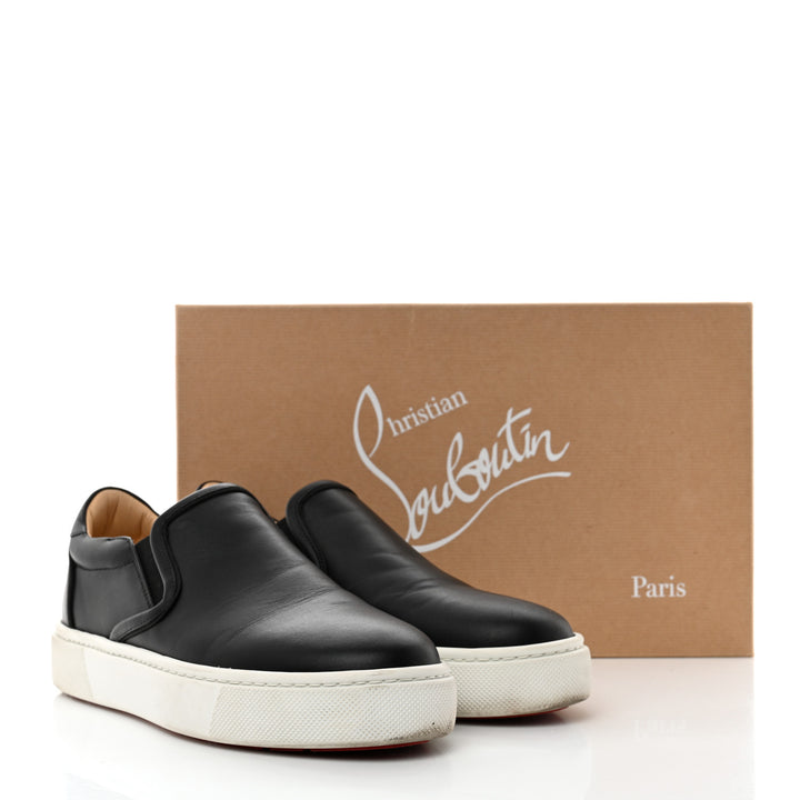CHRISTIAN LOUBOUTIN MASTERALTISSIMA CALFSKIN SLIP-ON SNEAKERS