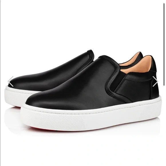 CHRISTIAN LOUBOUTIN MASTERALTISSIMA CALFSKIN SLIP-ON SNEAKERS