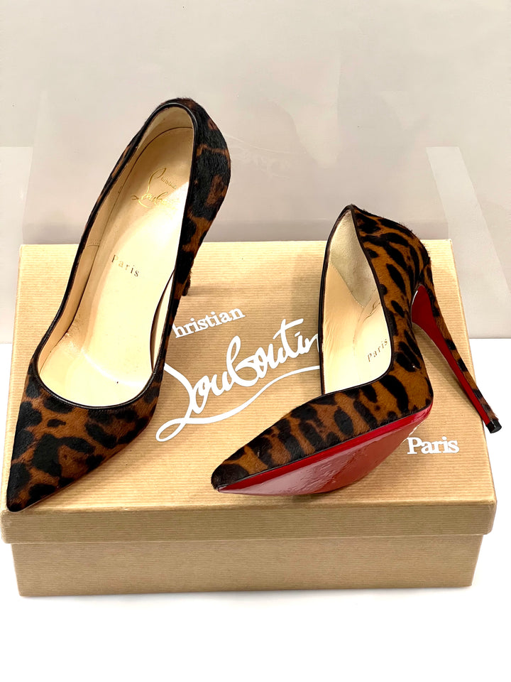 CHRISTIAN LOUBOUTIN PONY HAIR SO KATE 120 PUMPS