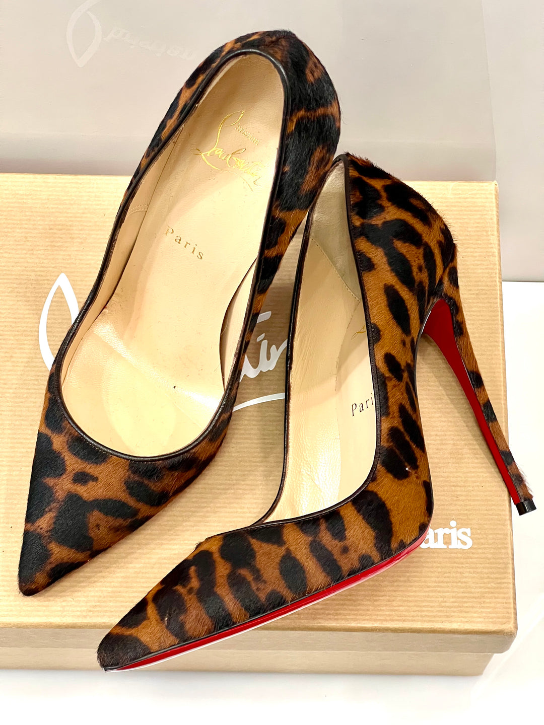 CHRISTIAN LOUBOUTIN PONY HAIR SO KATE 120 PUMPS