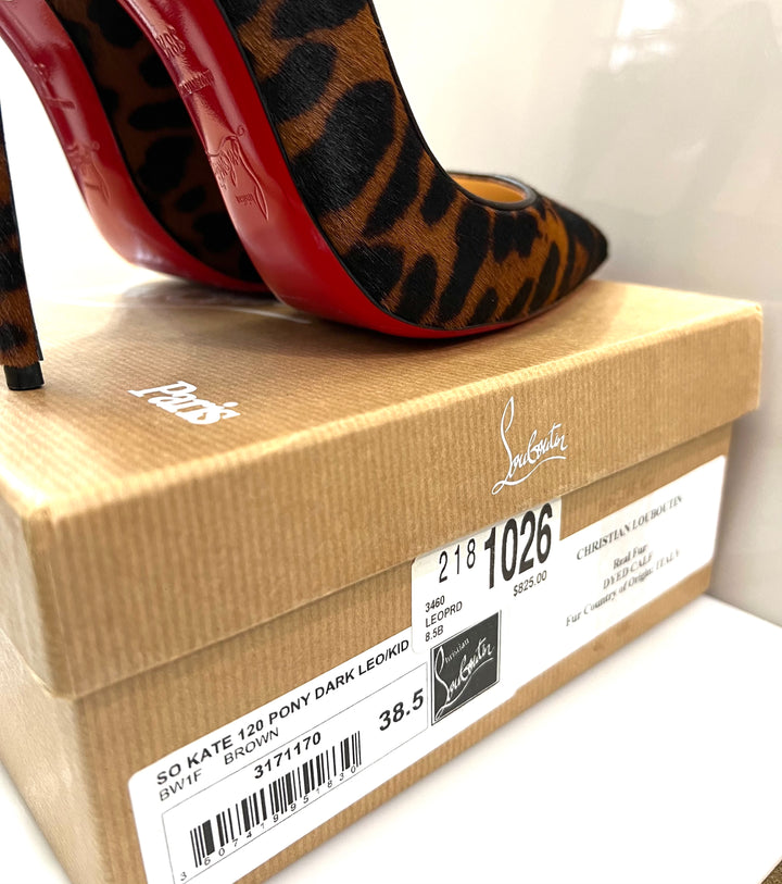CHRISTIAN LOUBOUTIN PONY HAIR SO KATE 120 PUMPS