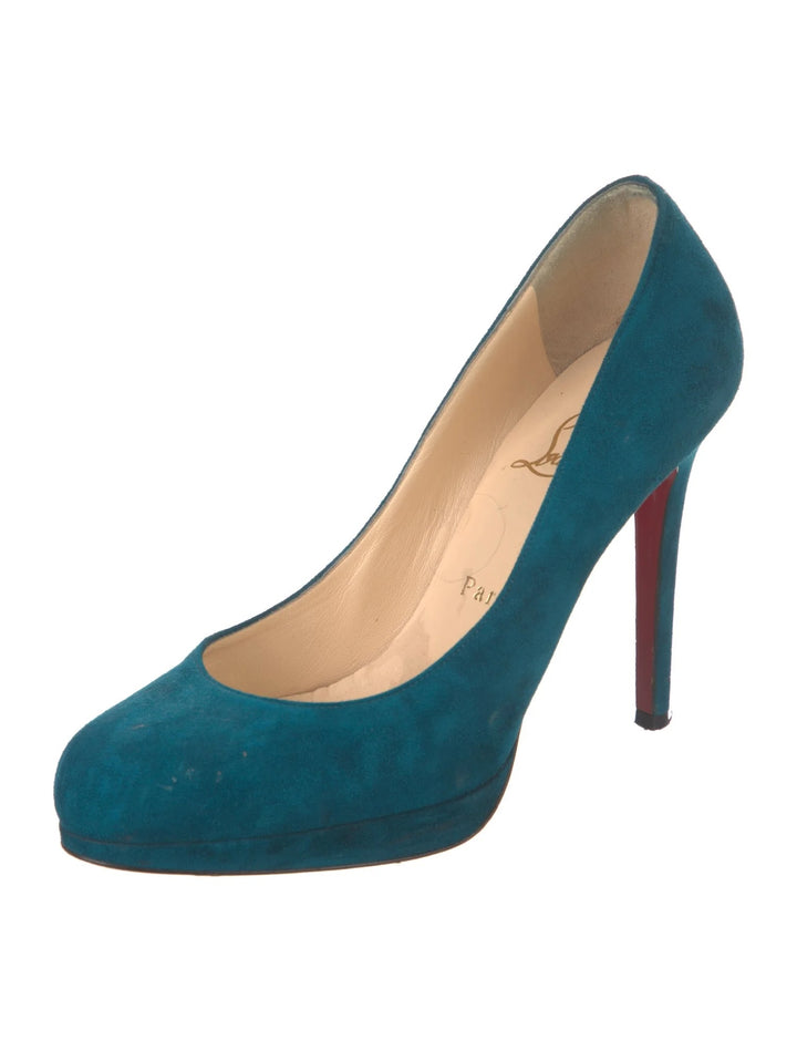 LOUBOUTIN NEW SIMPLE 120 VEAU SUEDE PUMPS