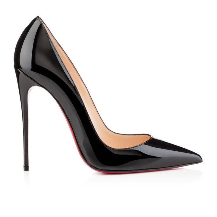 LOUBOUTIN SO KATE 120 PATENT CALF LEATHER PUMPS