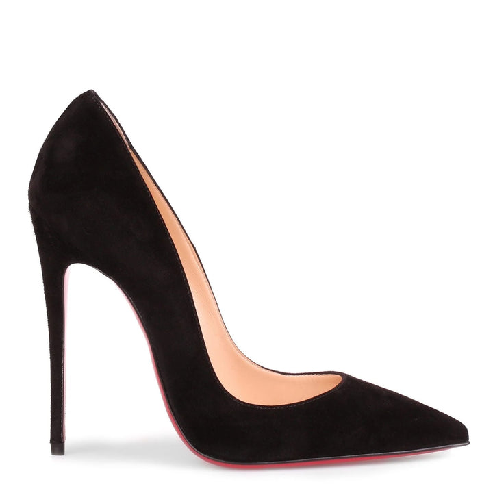 CHRISTIAN LOUBOUTIN SO KATE 120 SUEDE PUMPS