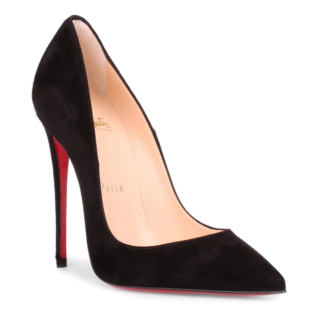 CHRISTIAN LOUBOUTIN SO KATE 120 SUEDE PUMPS