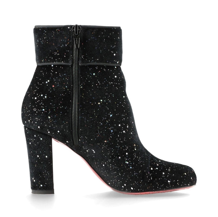 LOUBOUTIN VELVET GALACTICA MOULAMAX 85 BOOTIES