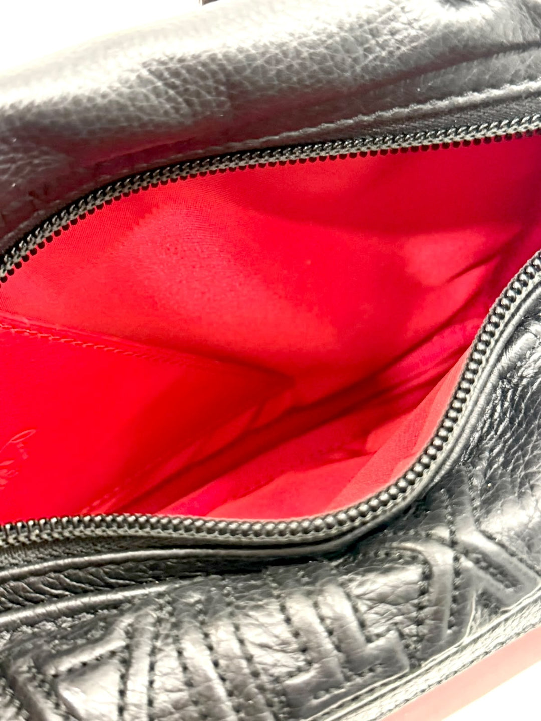 LOUBOUTIN LOUBIDEAL CALFSKIN LEATHER CROSSBODY BAG