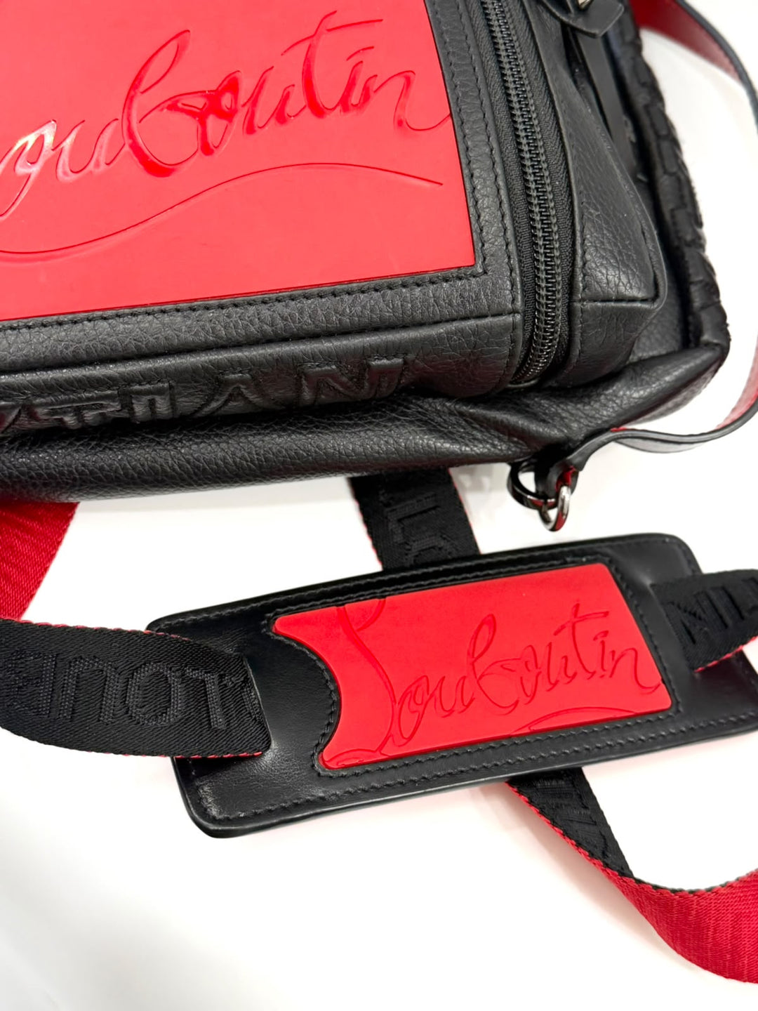 LOUBOUTIN LOUBIDEAL CALFSKIN LEATHER CROSSBODY BAG