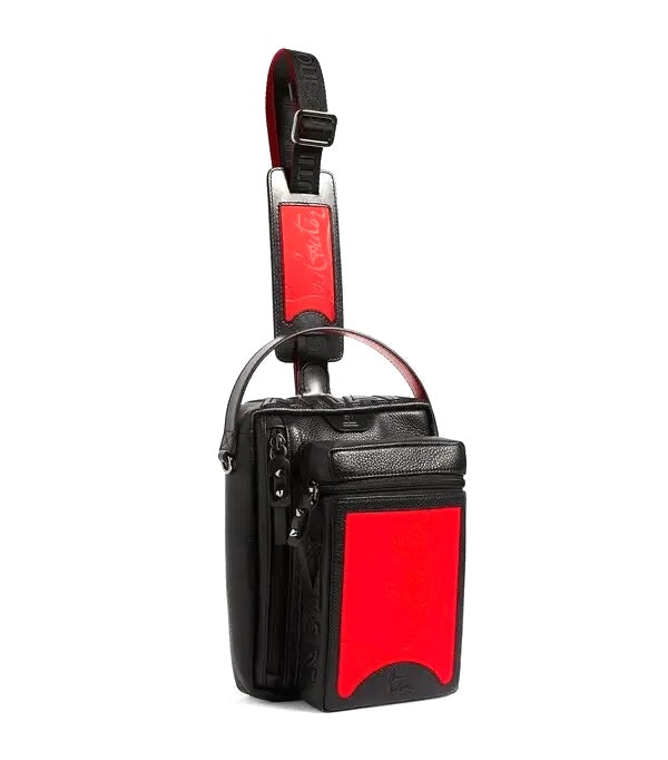 LOUBOUTIN LOUBIDEAL CALFSKIN LEATHER CROSSBODY BAG