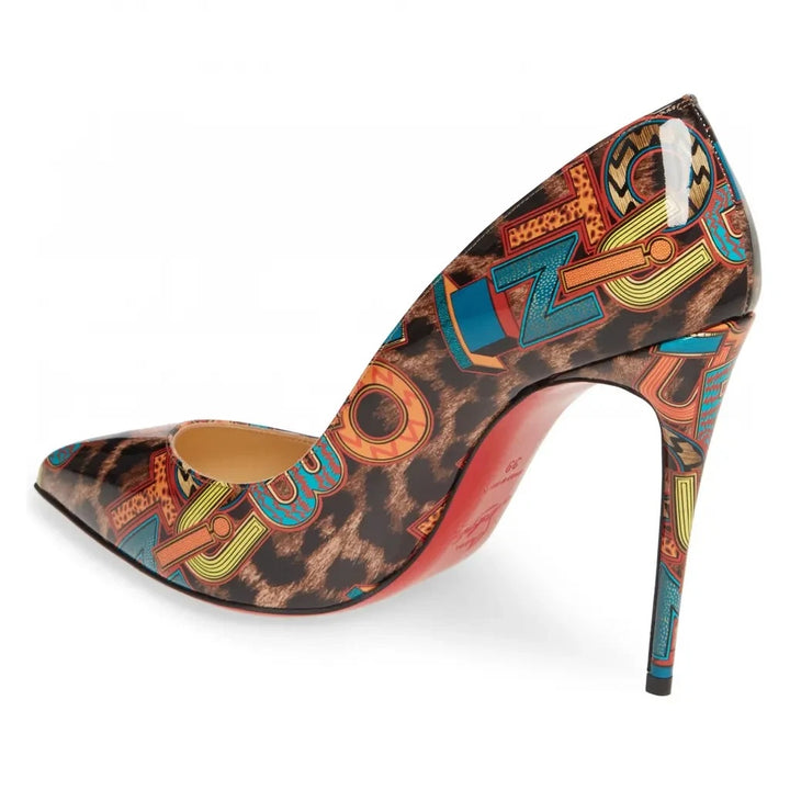 LOUBOUTIN PIGALLE FOLLIES 100 LOUBILEO LEOPARD PUMPS