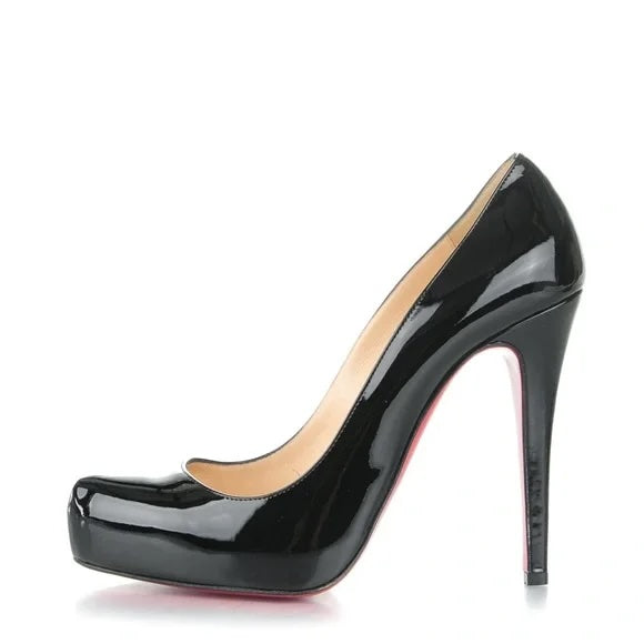 LOUBOUTIN ROLANDO 120 PATENT LEATHER PUMPS