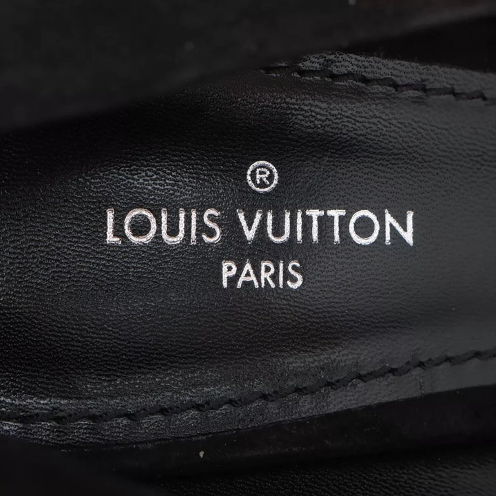 LOUIS VUITTON 16 YEAR LEATHER X SUEDE PUMPS