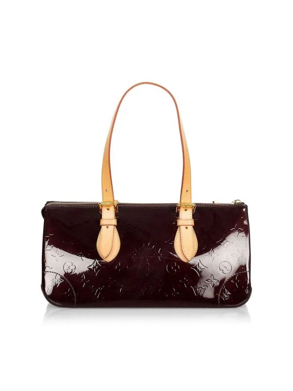 Louis Vuitton Rosewood Handbag in Red Monogram Patent Leather and