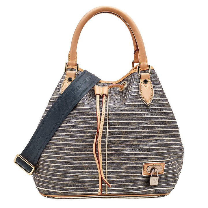 LOUIS VUITTON ARGENT MONOGRAM CANVAS-LEATHER LIMITED EDITION EDEN NEO BAG