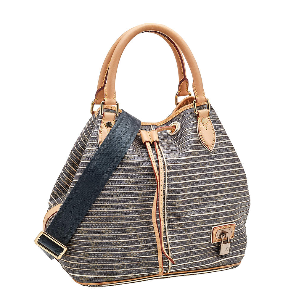 LOUIS VUITTON ARGENT MONOGRAM CANVAS-LEATHER LIMITED EDITION EDEN NEO BAG