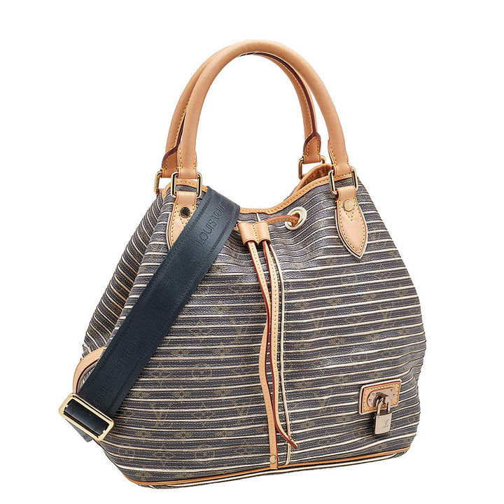 LOUIS VUITTON ARGENT MONOGRAM CANVAS-LEATHER LIMITED EDITION EDEN NEO BAG