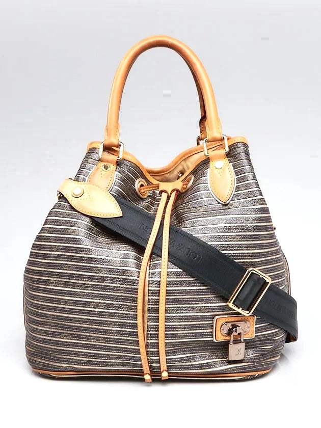 LOUIS VUITTON ARGENT MONOGRAM CANVAS-LEATHER LIMITED EDITION EDEN NEO BAG
