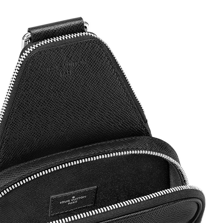 LOUIS VUITTON AVENUE NM BLACK TAIGA LEATHER SLINGBAG