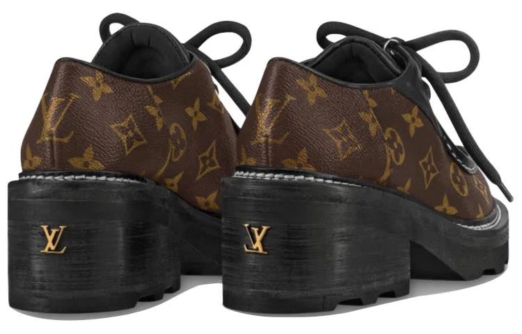 LOUIS VUITTON BEAUBOURG MONOGRAM PLATFORM DERBY SHOES