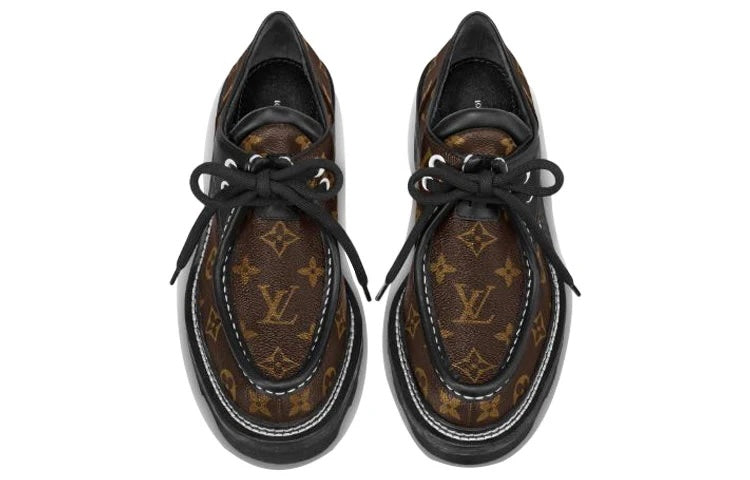 LOUIS VUITTON BEAUBOURG MONOGRAM PLATFORM DERBY SHOES