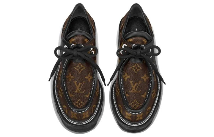 LOUIS VUITTON BEAUBOURG MONOGRAM PLATFORM DERBY SHOES