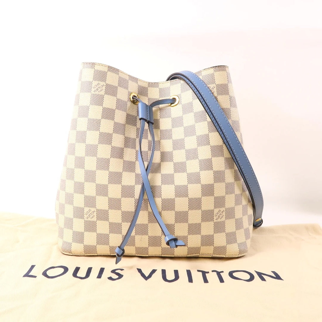LOUIS VUITTON DAMIER AZUR BLEUET NOÉNOÉ SHOULDER BAG