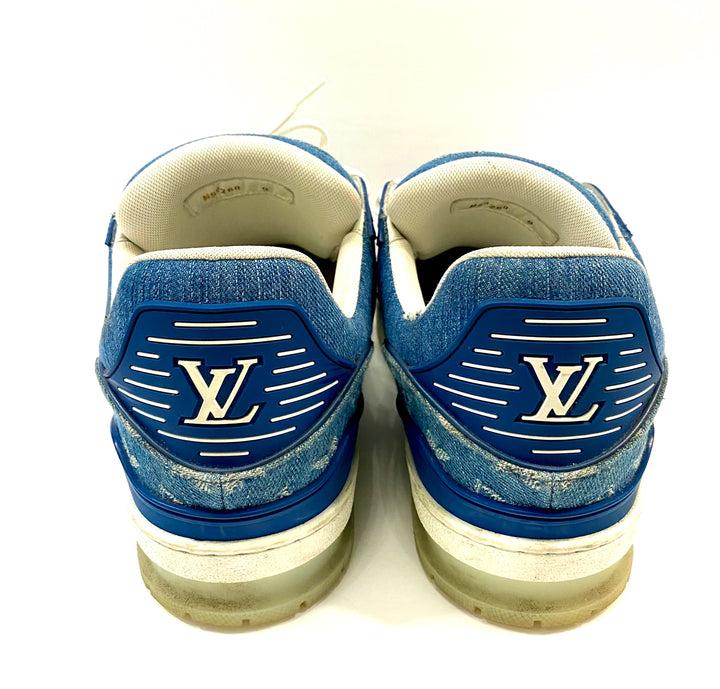 LOUIS VUITTON DENIM MONOGRAM TRAINERS