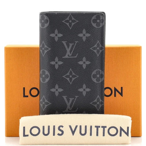LOUIS VUITTON MONOGRAM ECLIPSE BRAZZA WALLET – Caroline's Fashion