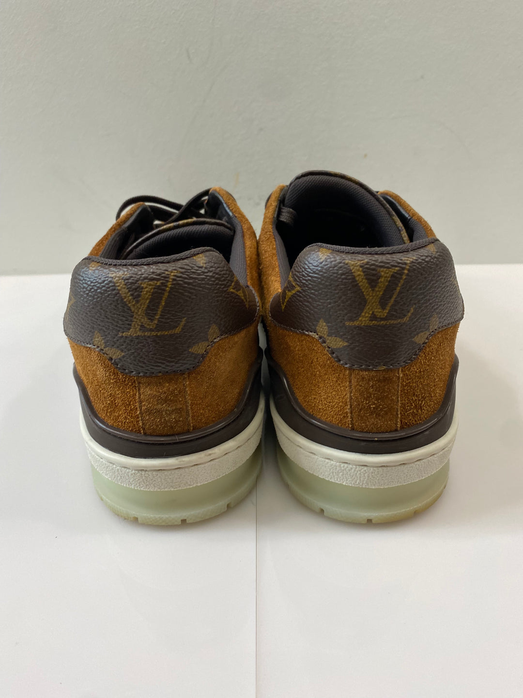 LOUIS VUITTON MONOGRAM SUEDE TRAINERS