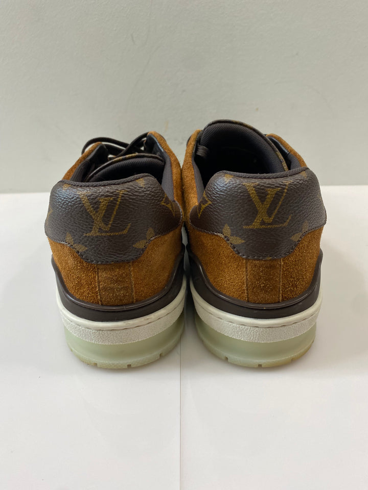 LOUIS VUITTON MONOGRAM SUEDE TRAINERS