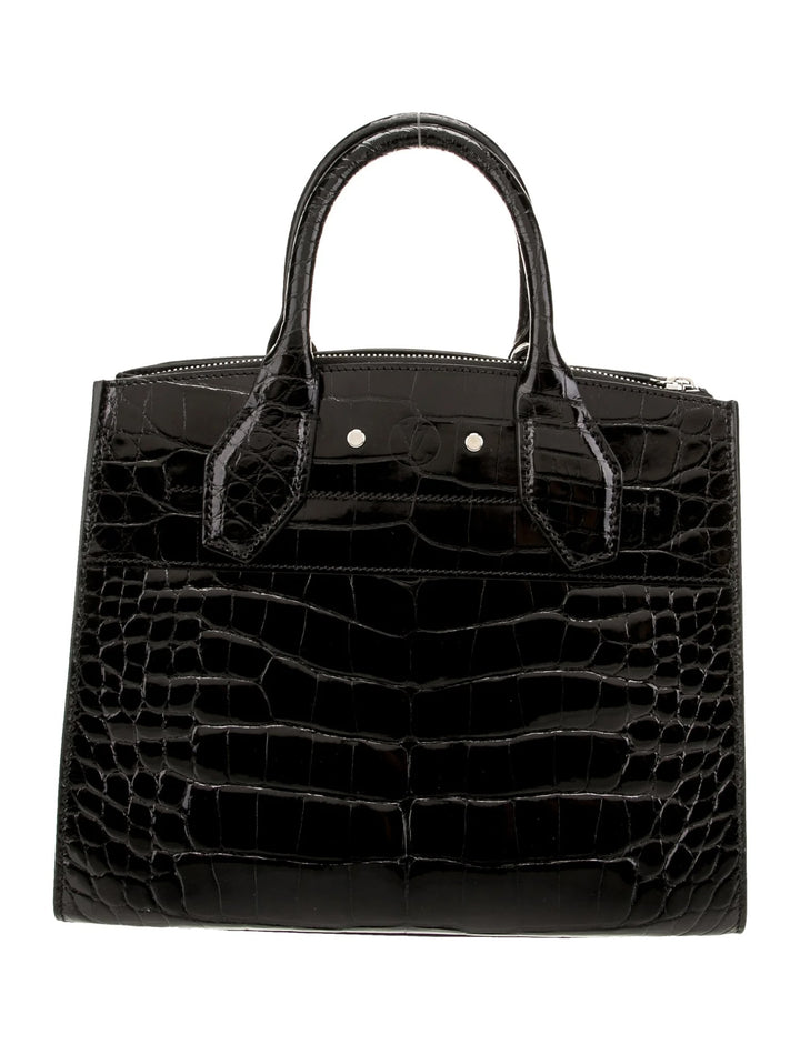 LOUIS VUITTON PYTHON CITY STEAMER HANDBAG – Caroline's Fashion