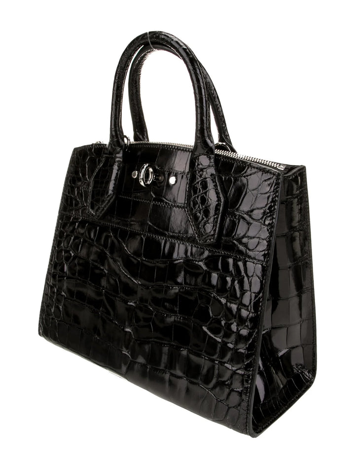 LOUIS VUITTON PYTHON CITY STEAMER HANDBAG