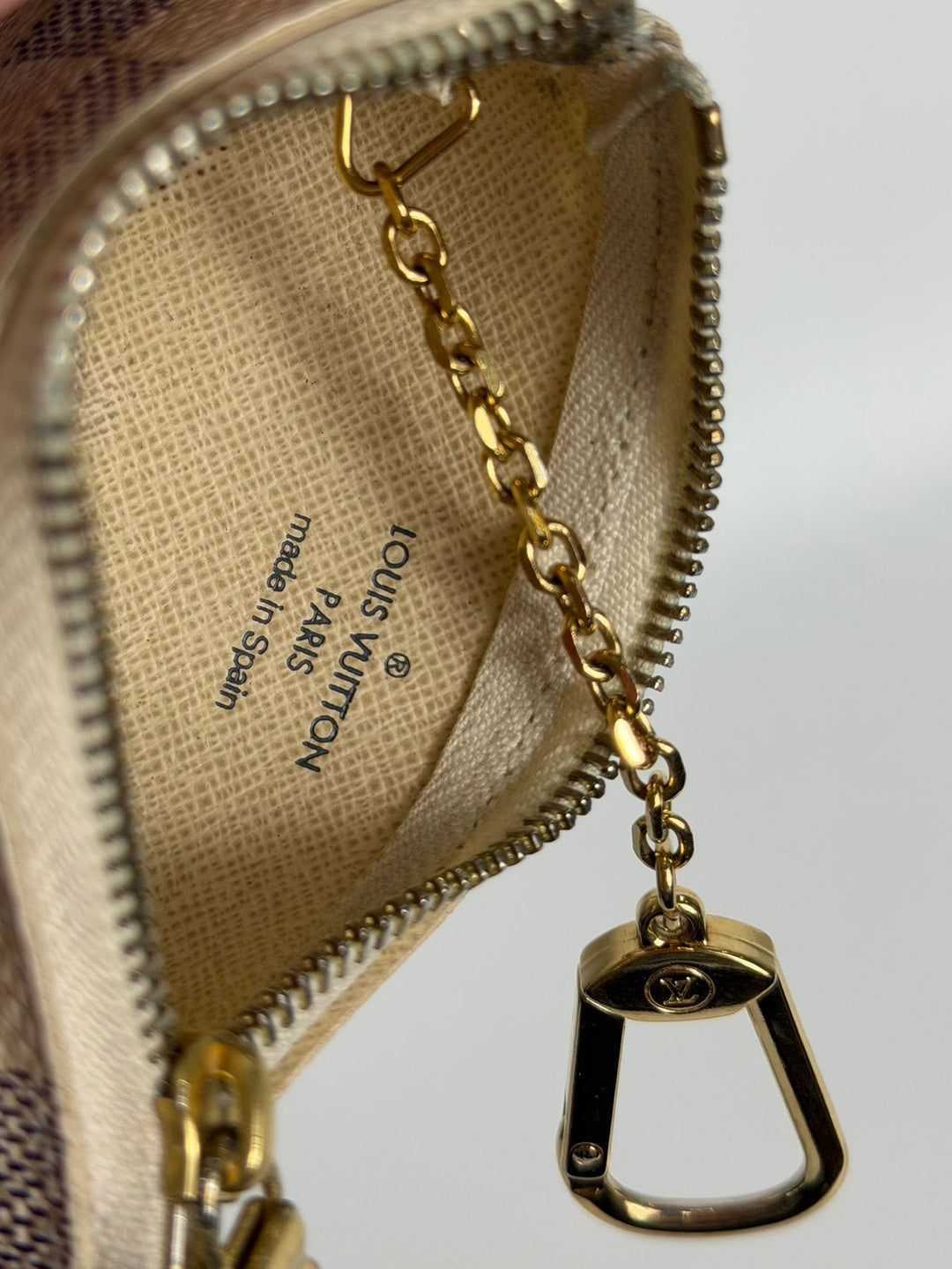 LOUIS VUITTON DAMIER AZUR CLES KEY COIN PURSE