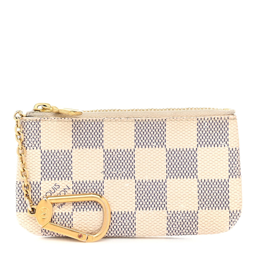 LOUIS VUITTON DAMIER AZUR CLES KEY COIN PURSE