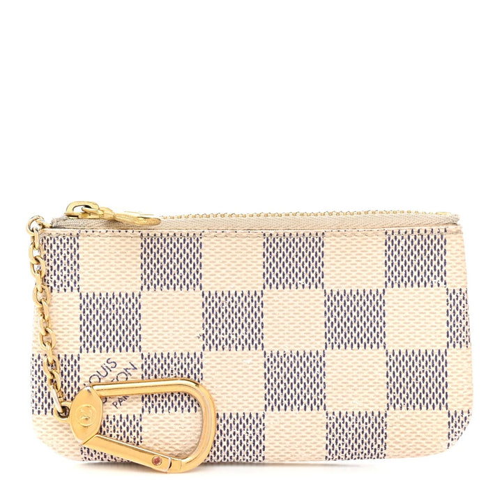 LOUIS VUITTON DAMIER AZUR CLES KEY COIN PURSE