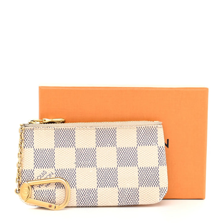 LOUIS VUITTON DAMIER AZUR CLES KEY COIN PURSE