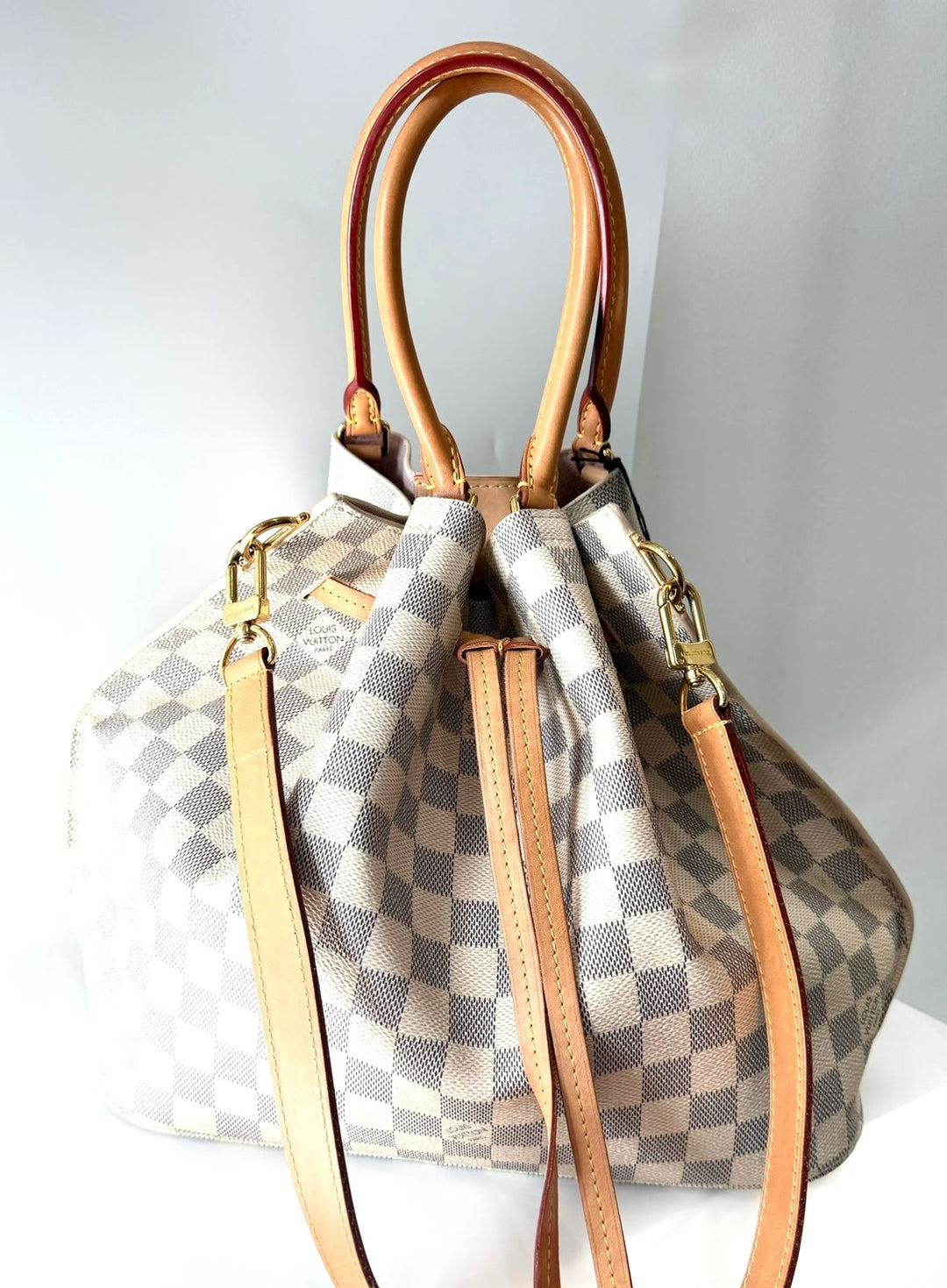 LOUIS VUITTON DAMIER AZUR GIROLATA BAG-ROSE BALLERINE