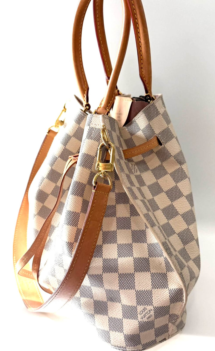 LOUIS VUITTON DAMIER AZUR GIROLATA BAG-ROSE BALLERINE