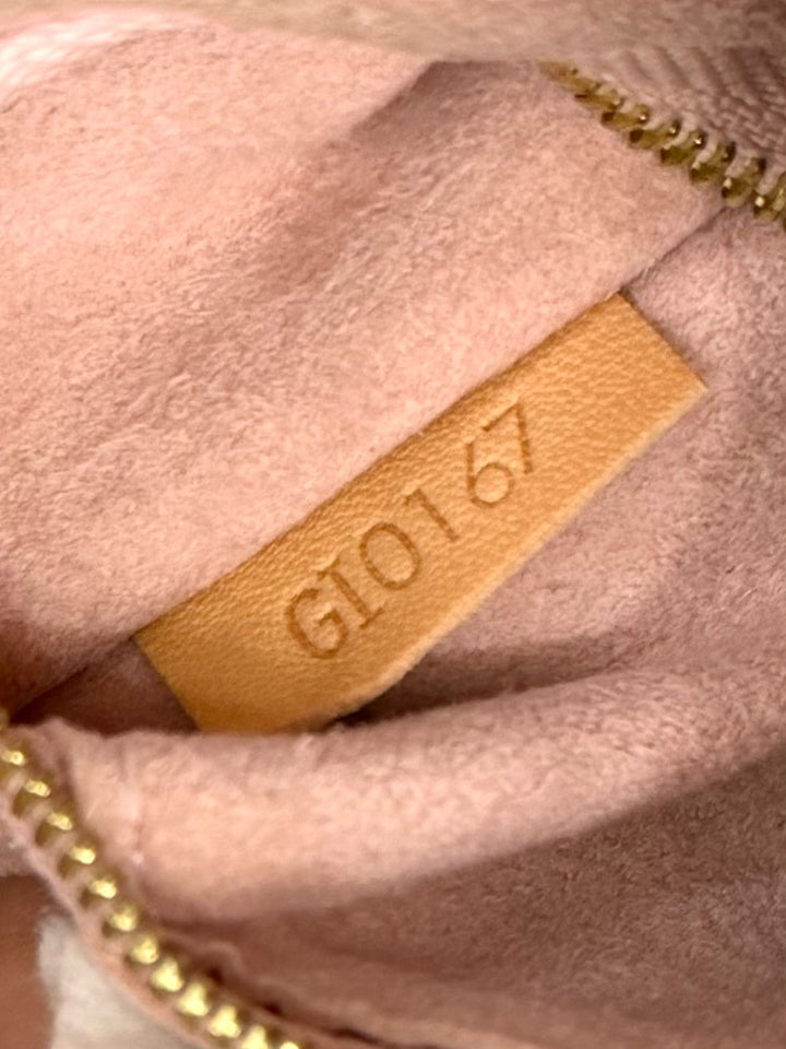 LOUIS VUITTON DAMIER AZUR GIROLATA BAG-ROSE BALLERINE